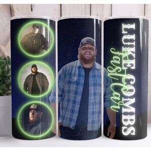 Luke Combs 20oz Skinny Tumbler Insulated Drinkware Cup